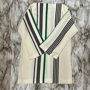 Vintage 1960 1970 Sears Acrylic Sweater Tunic Mini Dress Boat Neck Flair Sleeve